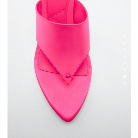 NWT Zara SATIN EFFECT HIGH HEEL SANDALS - Picture 6 of 9